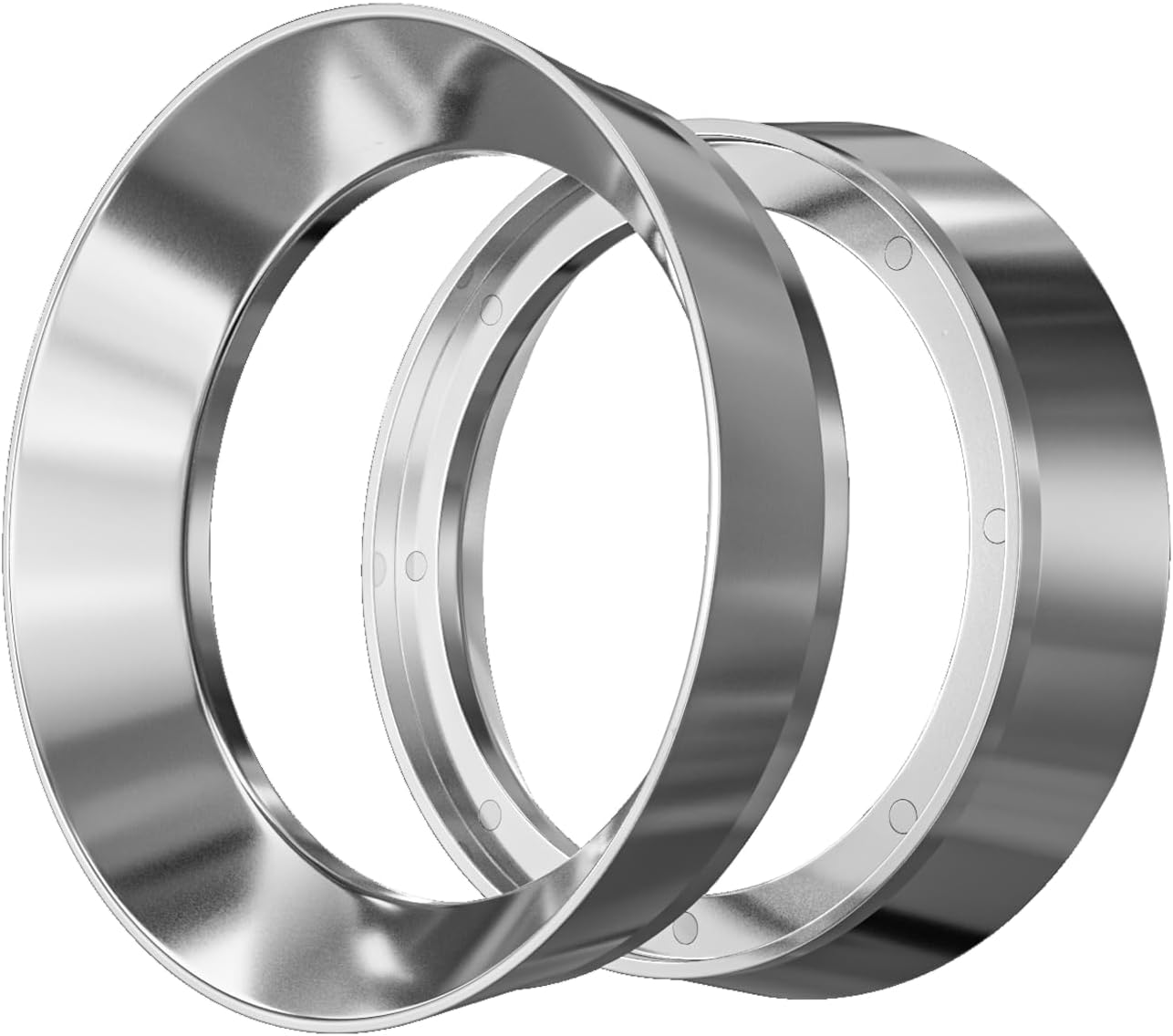 58mm Magnetic Dosing Funnel V2, MATOW Stainless Steel Espresso Dosing Ring with 8 Magnets Compatible with All 58mm Portafilter