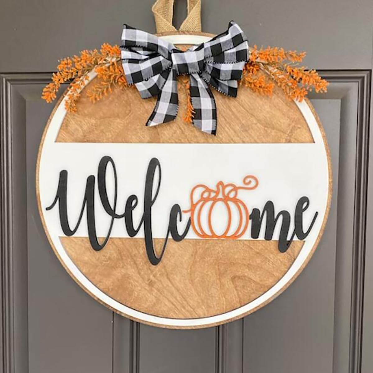 Fall Stencils 12” Hello Pumpkin Stencil Thanksgiving Stencils Autumn Gather Happy Harvest Drawing Templates for Painting on Wood Sign Doormats Door Hanger Pillow Cover