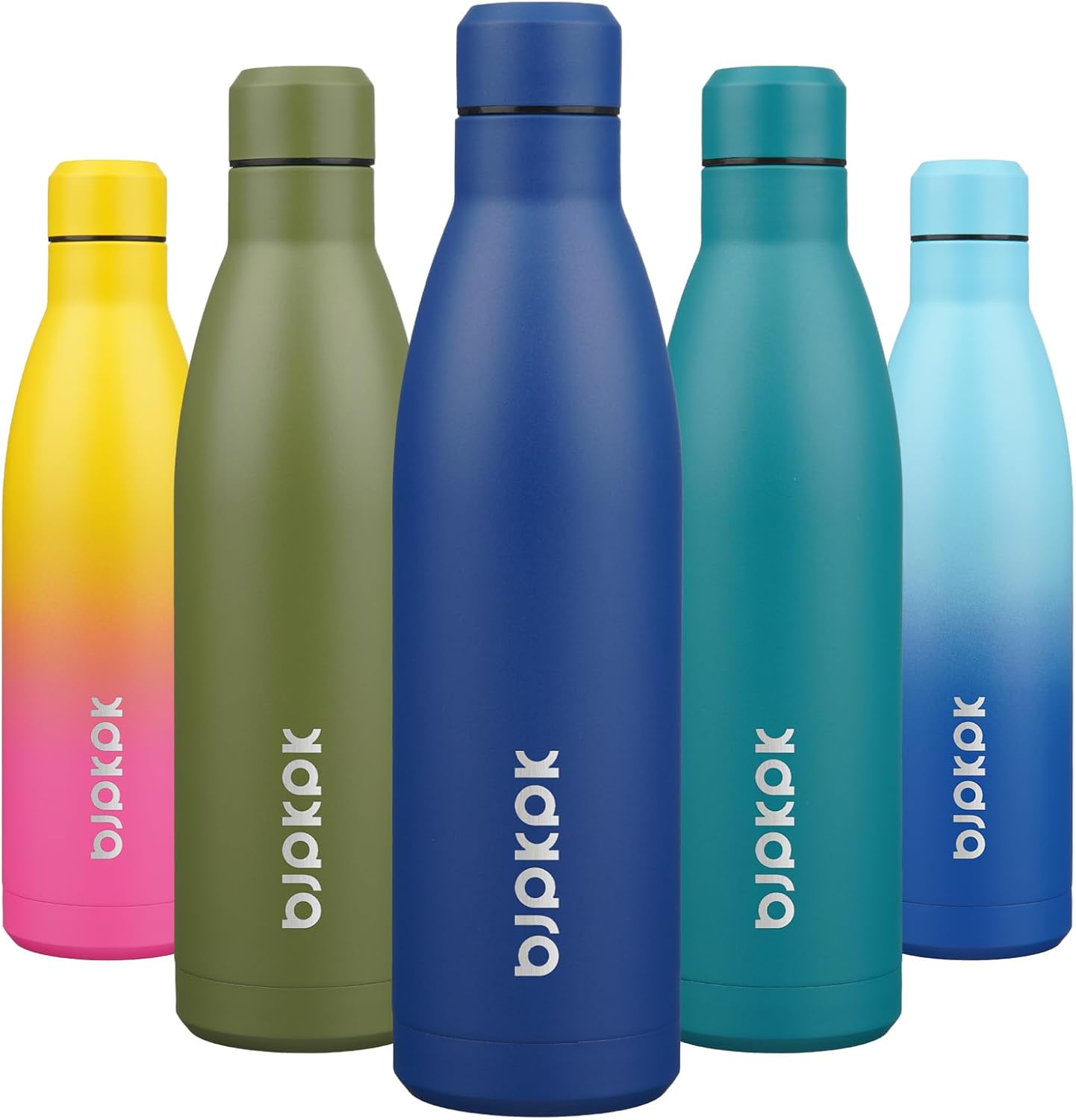 BJPKPK 25oz Insulated Water Bottle Double Wall Vacuum Insulated Stainless Steel Water Bottles for Spots Keep Cold and Hot,Blue