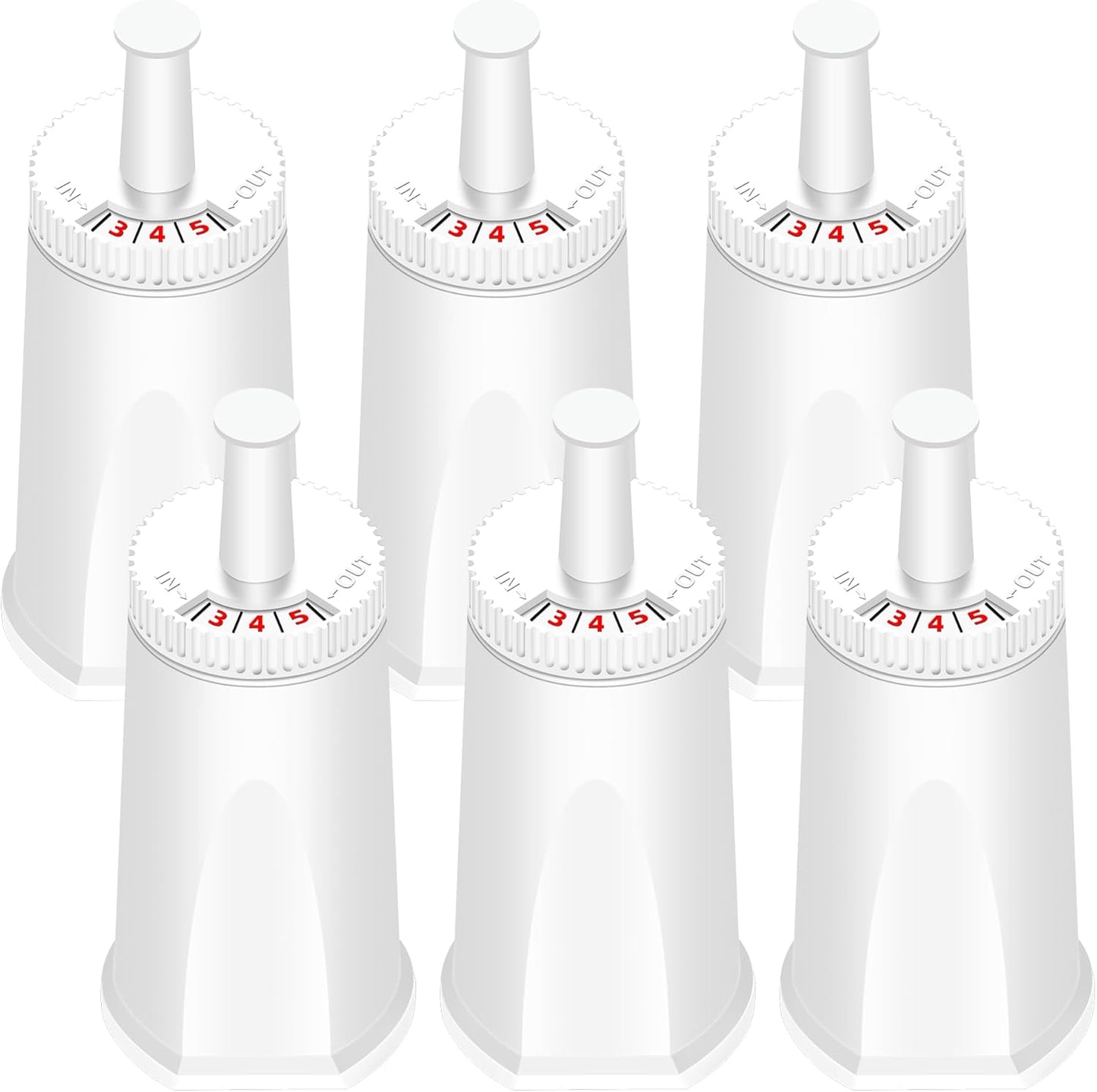 Replacement Water Filter for Breville Espresso Machine, Fit for Breville Barista Touch BES880, Barista Pro BES878, Oracle BES980, Dual Boiler BES920 Bambino ClaroSwiss Sage,6 pack by APPLIANCEMATES