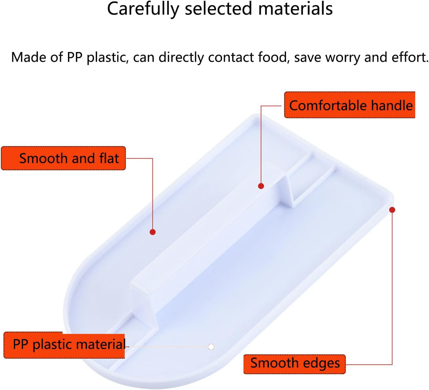 2 PCS Fondant Smoothing,Cake Decoration Icing Smoother, Paddle Fondant Polisher Finisher Sugarcraft Cups,fondant paddle,White,14.5 x 8 cm/5.7" x 3.1"