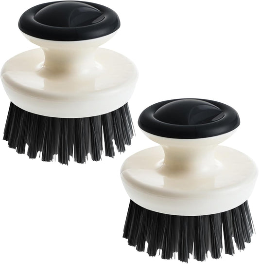 Dish Scrub Brush,Ergonomic Grip Palm Brush,Kitchen Scrub Brushes for Cleaning, Dish Scrubber with Stiff Bristles for Sink, Pots, Pans