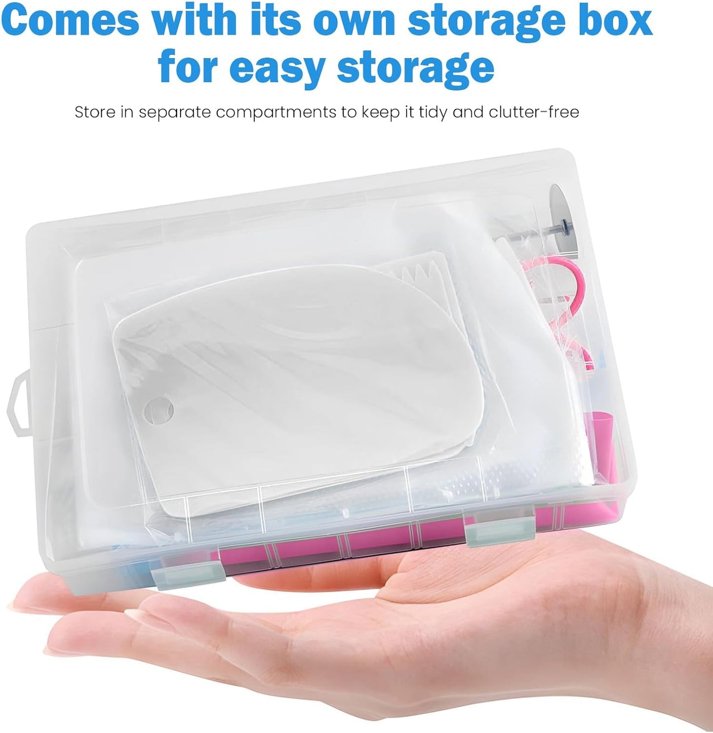 Generic Cake Decorating Kit; 83 Pieces; Pink; Flower Opening; Silicone & Stainless Steel Piping Tips