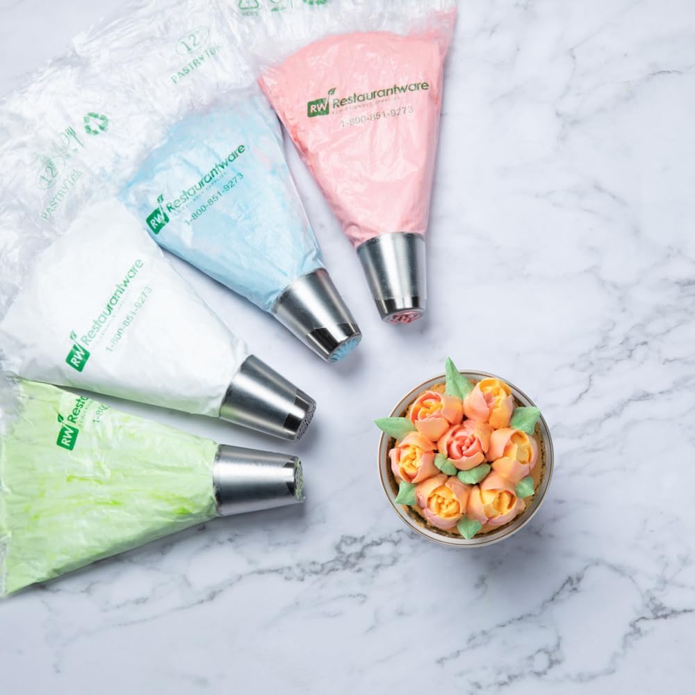 Restaurantware-Russian Piping Tip, 1 Rose Cake Decor Piping Tip - #13, Corrosion-Resistant, Stainless Steel Decorating Tip For Frosting, Dishwashable, Decorate Cupcakes, Cakes, or Cookies