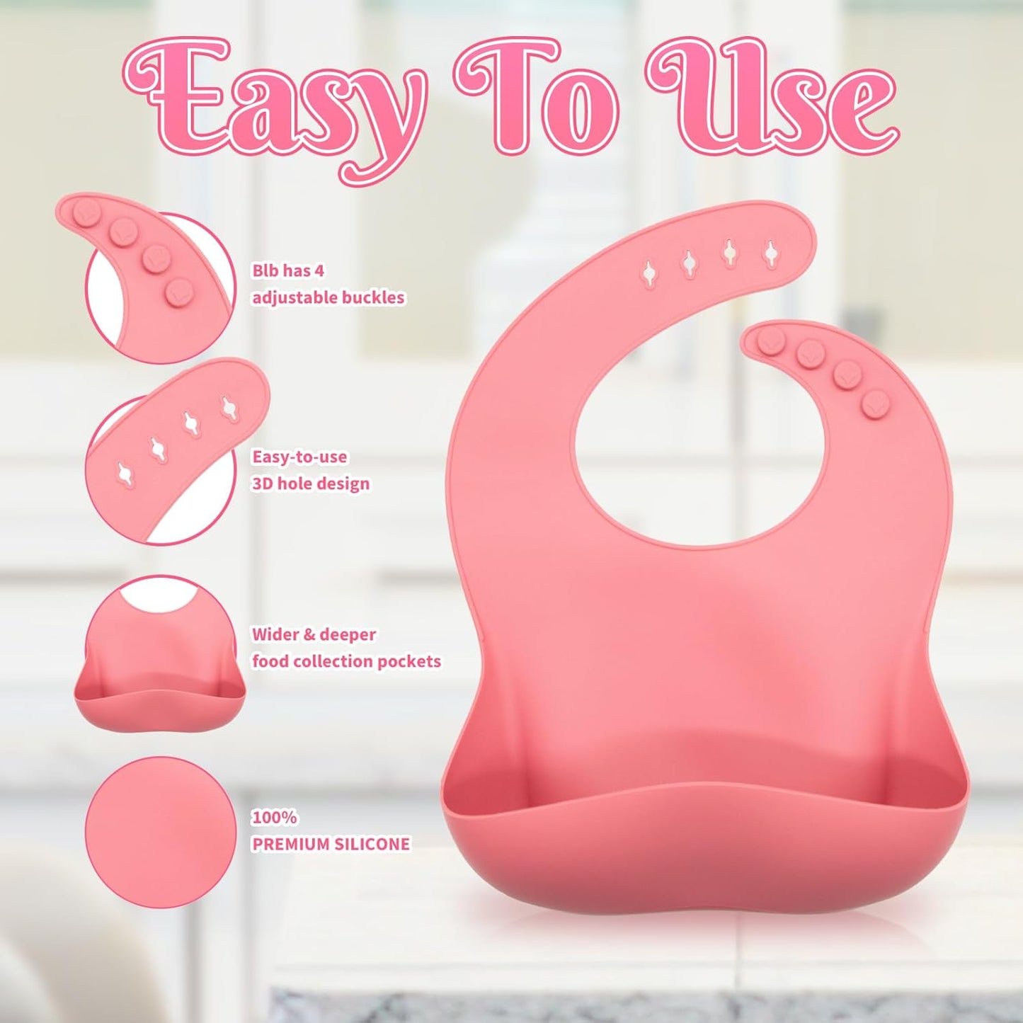 Silicone Baby Feeding Set, 10 Pcs, Baby Led Weaning Supplies, BPA Free, Red