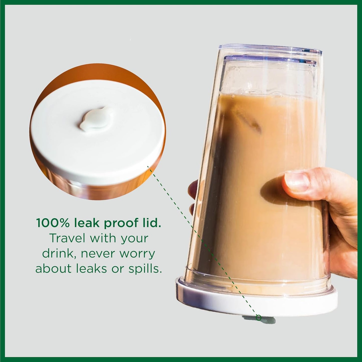 Reusable Iced Coffee Cup (24 Oz/Venti), Leak Proof and Double Wall Insulated Iced Coffee Tumbler, Come with Reusable Plastic and Metal Straws and Straw Cleaner