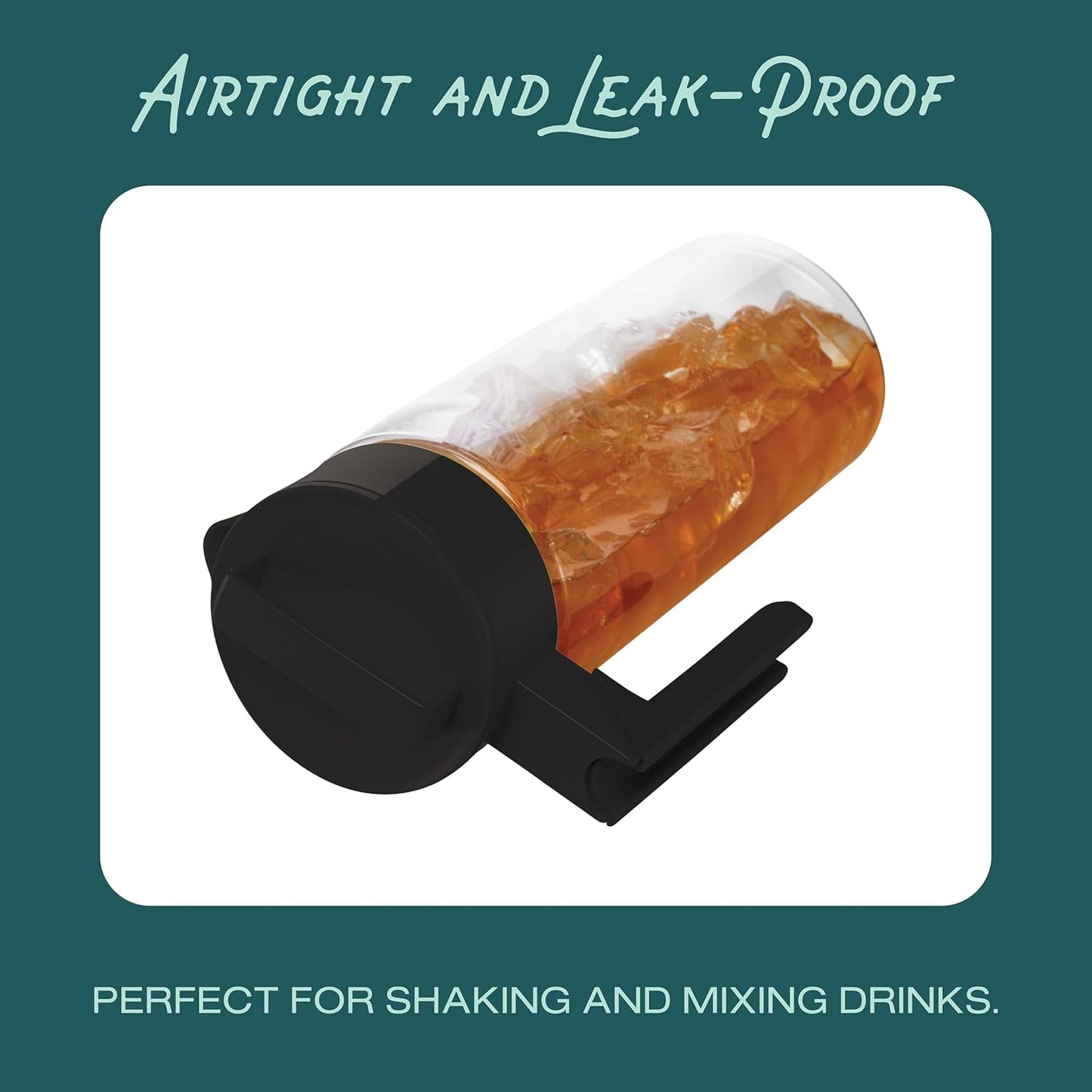 Takeya Airtight Pitcher - Everyday-Use for Iced Tea & More - Clear with Lid - Lightweight Kitchen Essential - Spill-Proof & Durable Kitchenware - 2 Quart, Raspberry