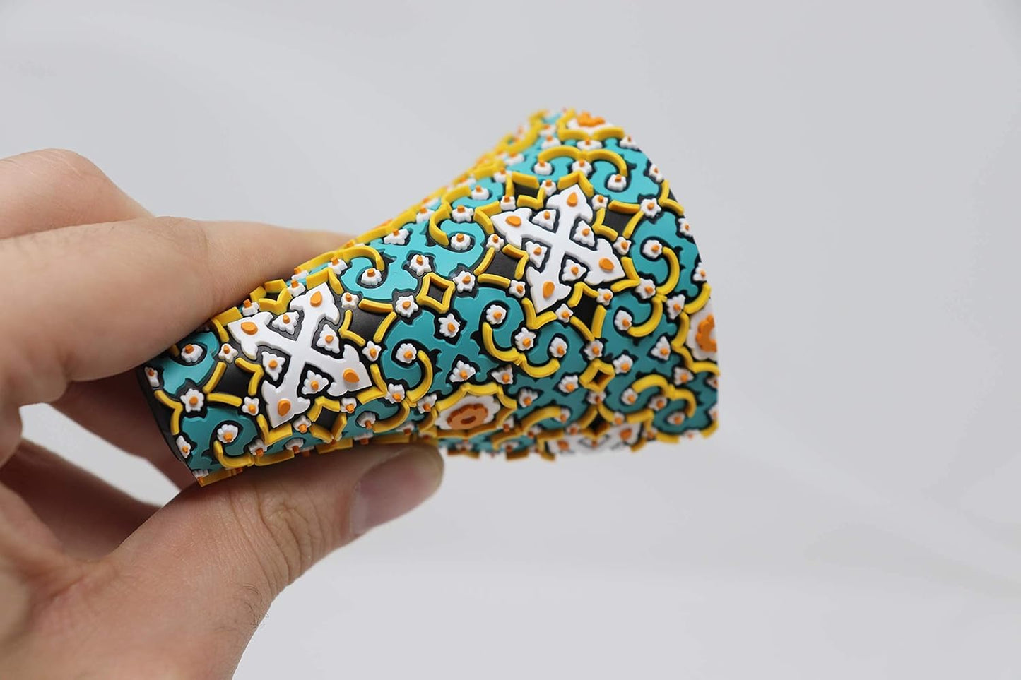 Emerald Tiles Silicone Coasters Set of 4, Protect Against Water Marks or Damage Fits All Cups, 3.5" Inch Size