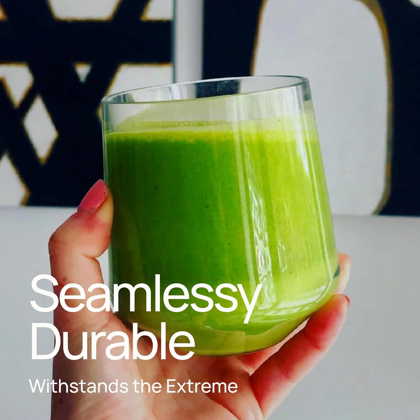 Drinique Unbreakable Stemless Wine Glasses (Set of 4) 12oz Tritan Plastic Stemless Glassware for Indoor or Outdoor Use - Purple