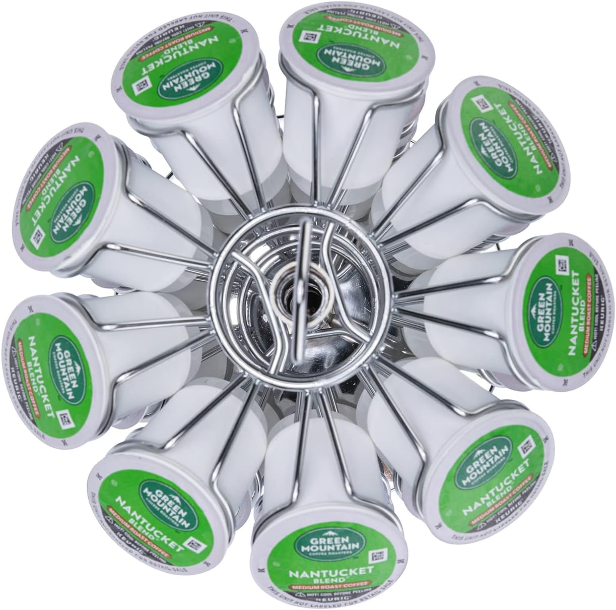 Rice rat K cup Holder Storage Coffee Capsules Pod Holder Carousel 3 Tier Compatible with 27 K-Cup Pods