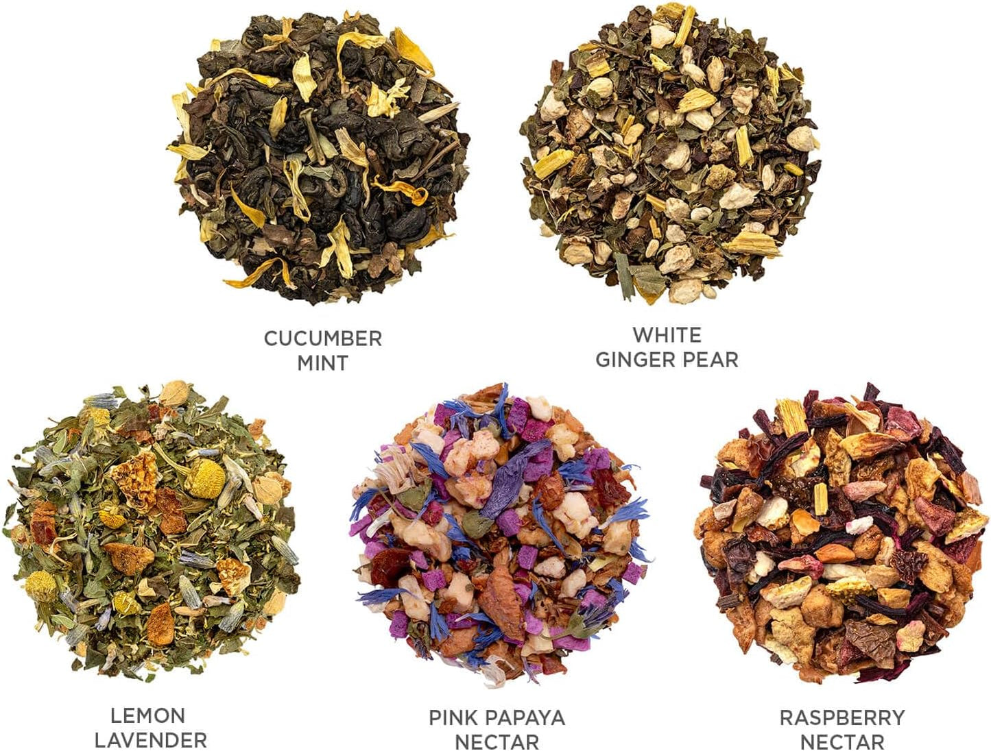 Tea Forte Mariposa Presentation Box Tea Gift Sampler, 20 Count, 2 of Each Variety Individually Wrapped Handcrafted Pyramid Infuser Bags