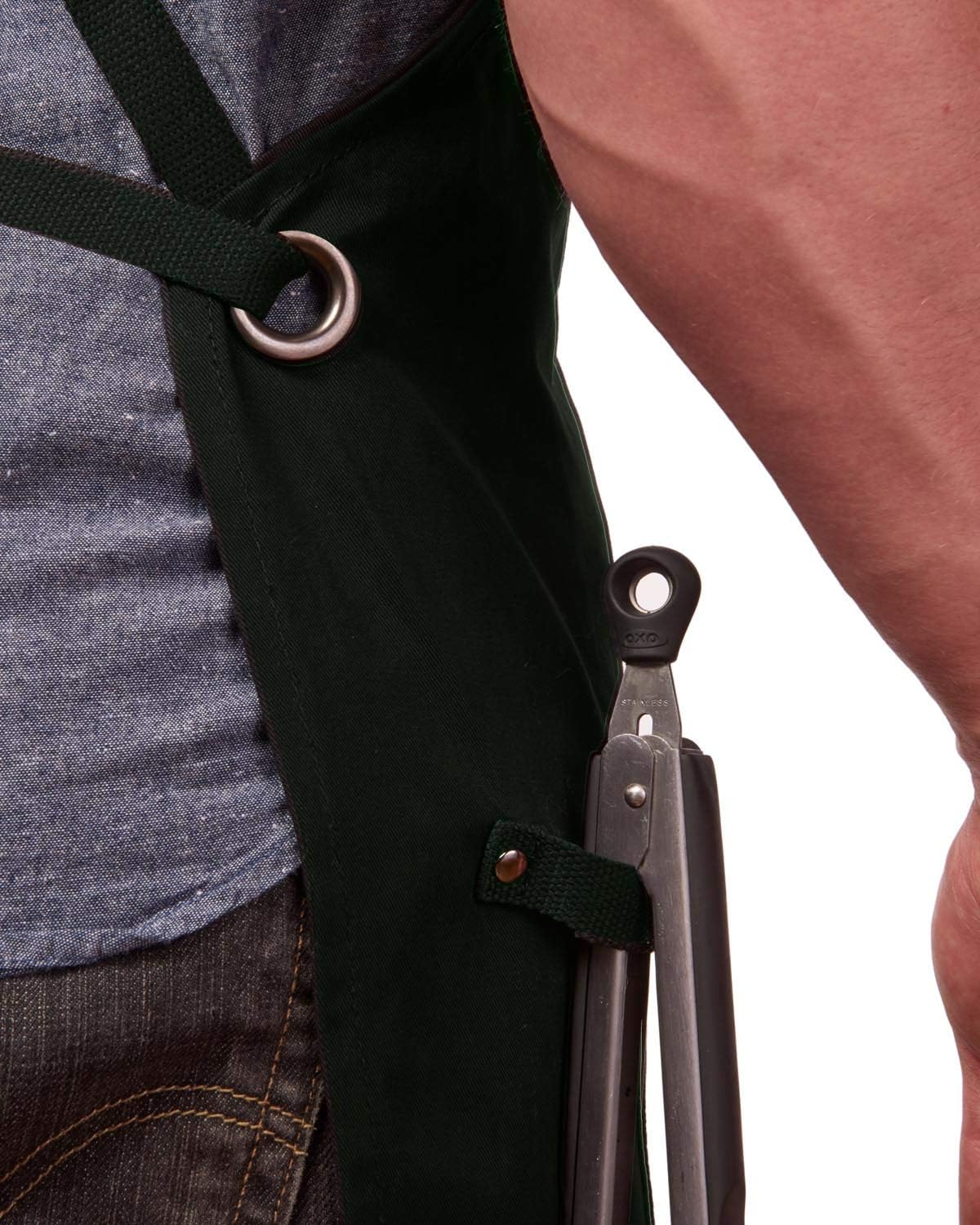 Hudson Durable Goods - Professional Grade Chef Apron for Kitchen, BBQ & Grill