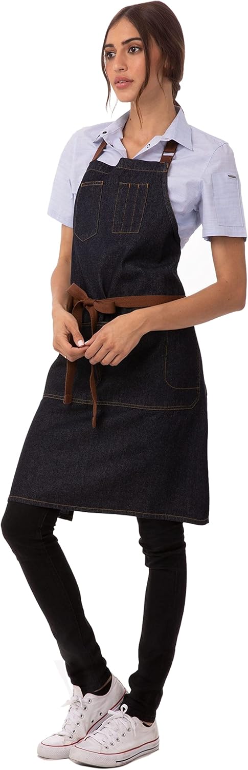 Chef Works Unisex Memphis Bib Apron