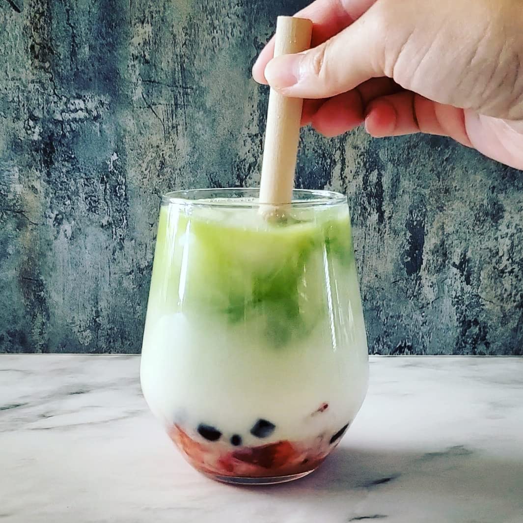 YUMBUCHA Boba Kit Set - DIY Boba Tea Making Kit with Strawberry Oolong & Tapioca Pearls - Create 10 Delightful Drinks - Exquisite Loose Leaf Teabags Included - Boba Tea Gift Set for Tea Lovers