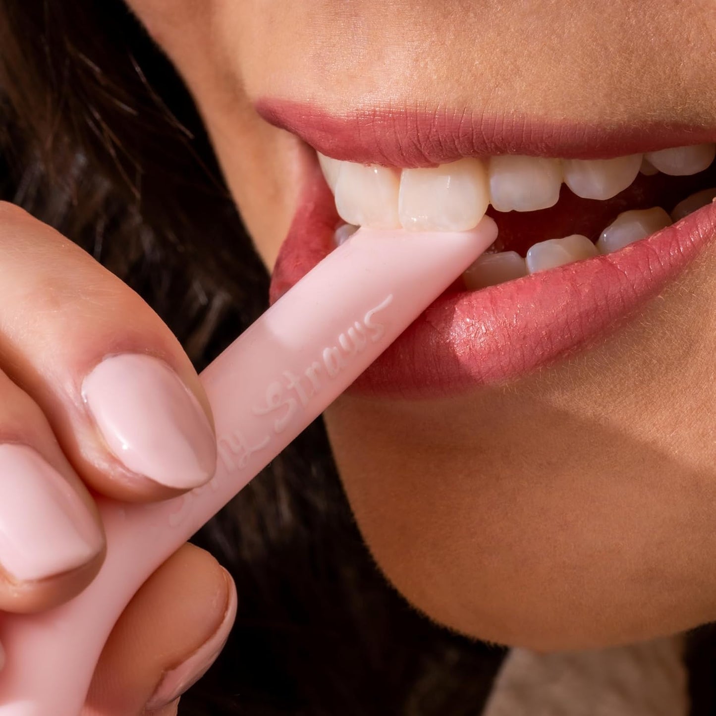 Premium Reusable Silicone Drinking Straws + Patented Straw Squeegee - 9” Long With Curved Bend for 20/30/32oz Tumblers - Neutral Pastel Colors, BPA Free, Flexible, Bendy