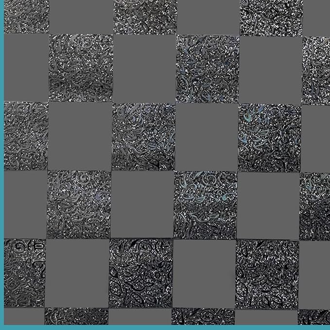 Window Film Privacy Day and Night with Installation Tools, Static Cling Glass Film Ideal for Home Shower Office Glass Door (Black, 35.4 x 196.9 Inch)