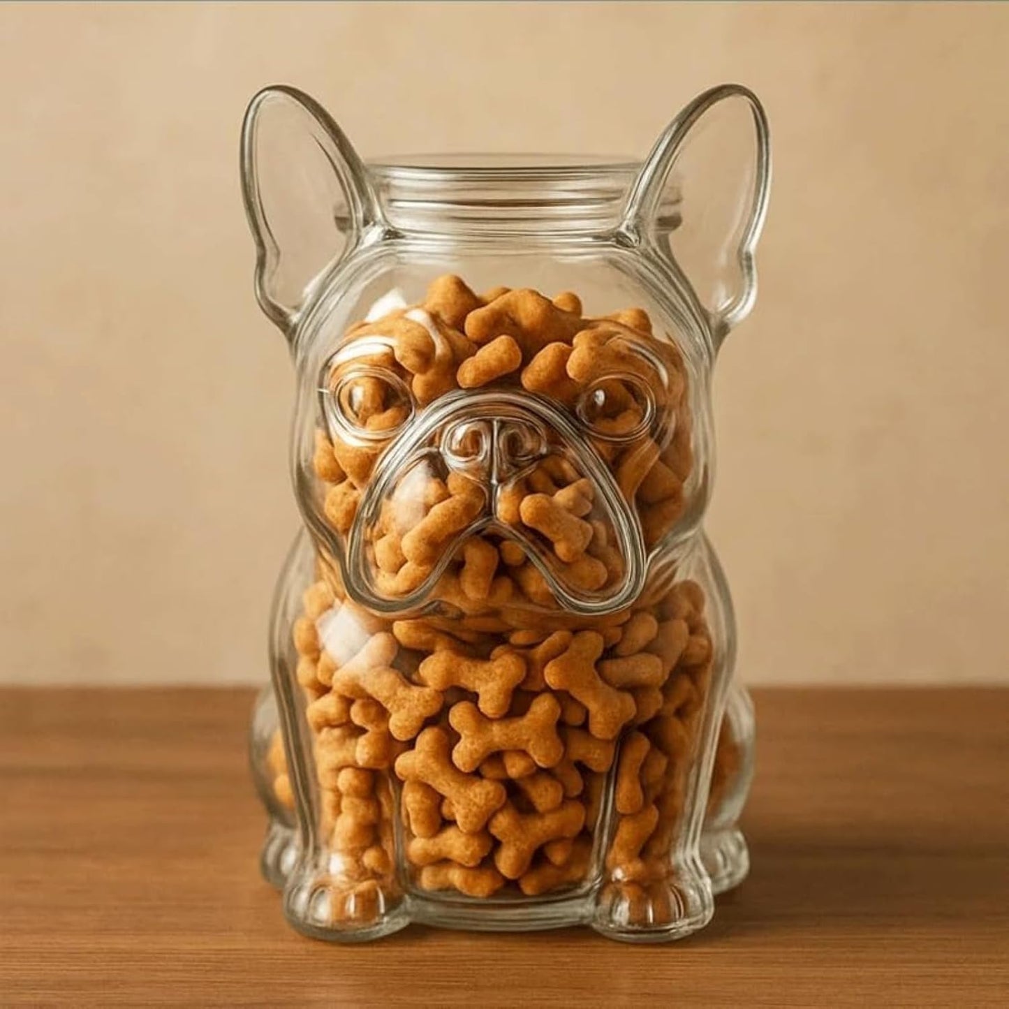 French Bulldog Snack Jar – 2025 New Cute Airtight Storage Container, Multi-purpose Jar for Dog Snacks, Cookies, Candy, Coffee Pods, Kitchen Organization, Pet Lovers Gift(Dachshund)