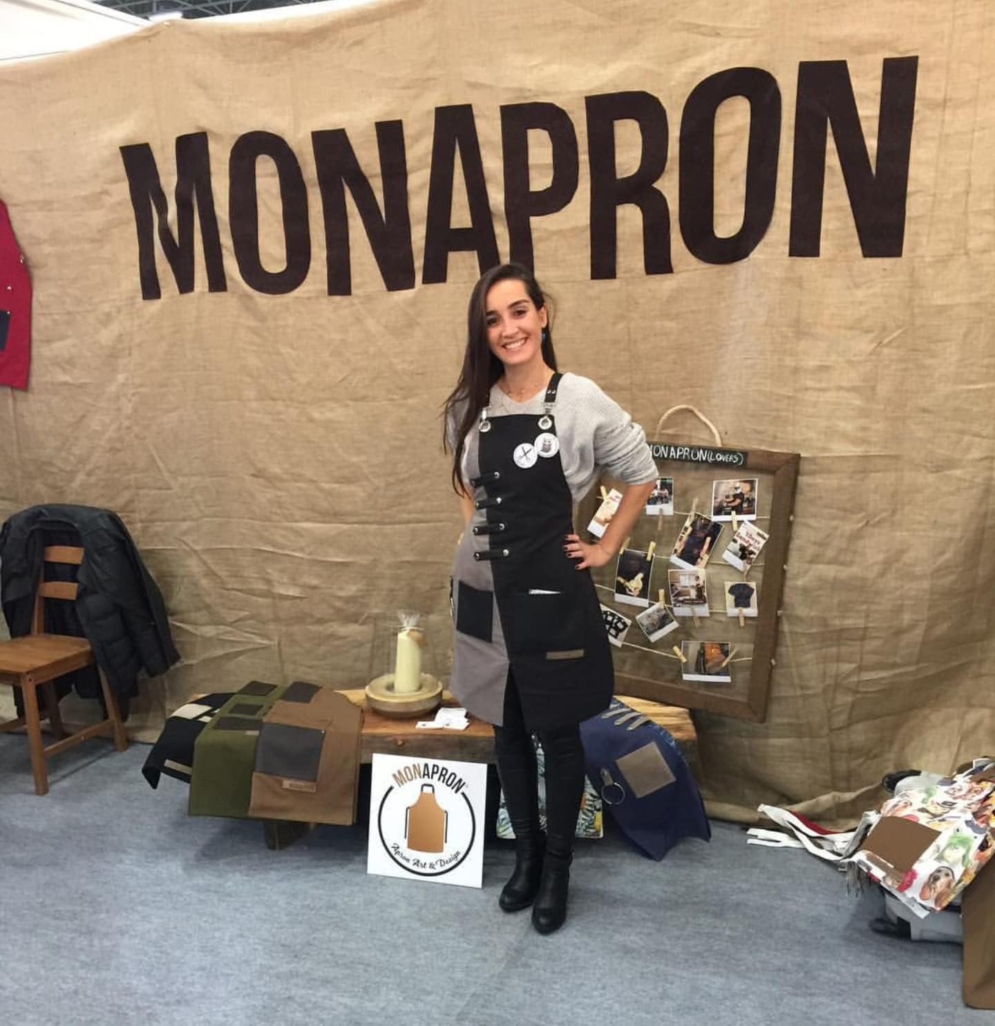 Apron for Women and Men Waterproof Canvas Extra Pocket for Chef Barista Gardening BBQ Grilling Crossback Unisex