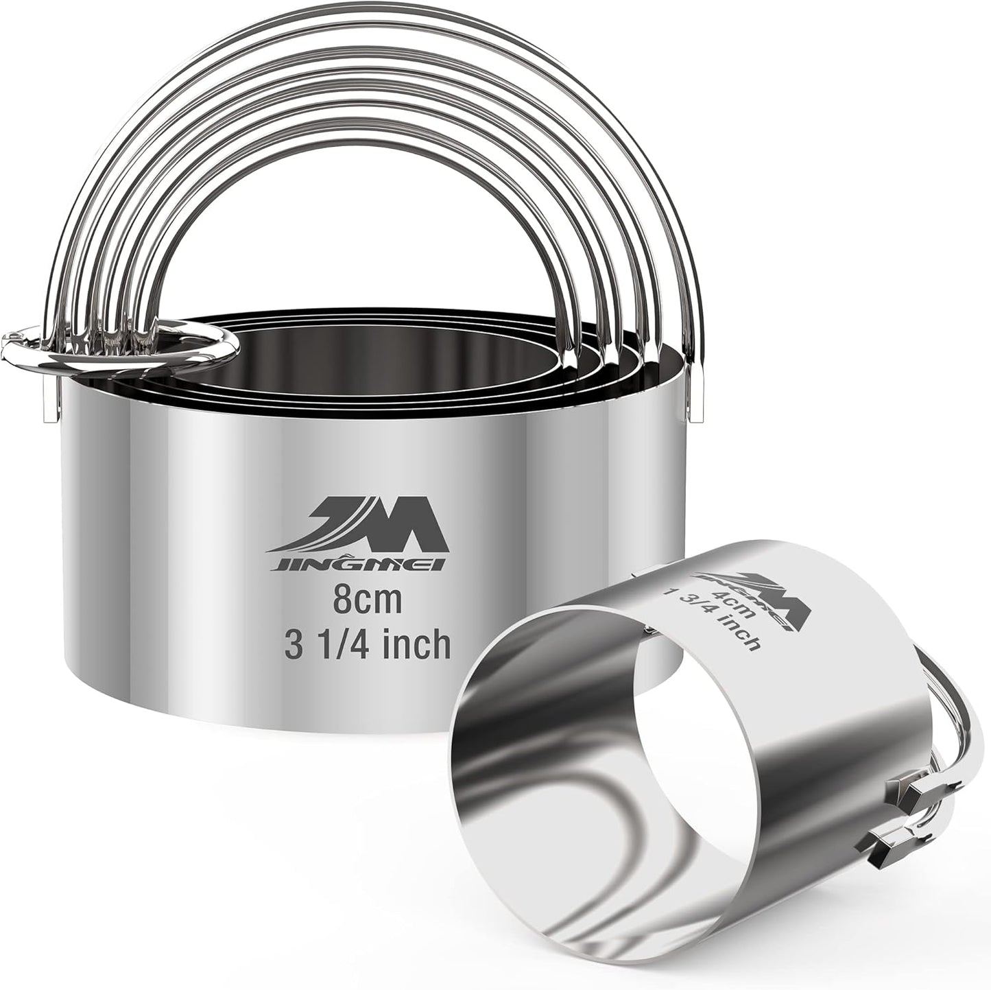 Biscuit Cutter Set for baking (5 Pieces/Set), Round Cookies Cutter with Handle, Professional Baking Dough Tools