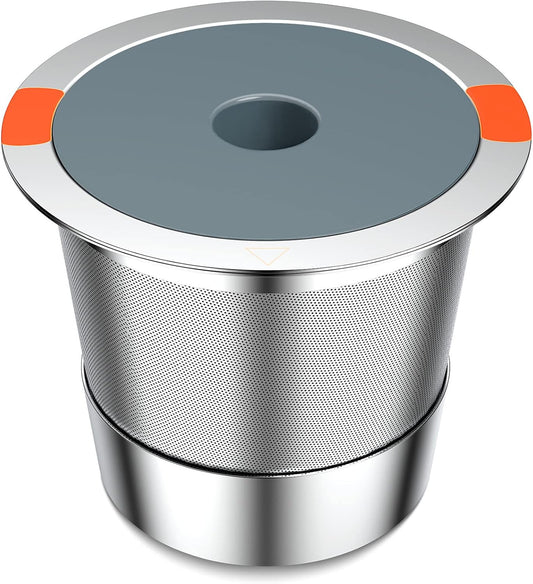 K Cup Reusable Coffee Pods, Stainless Steel Reusable K Cups Coffee Filter Compatible for Keurig 1.0 & 2.0 Coffee Makers, Non-BPA Stainless Steel Reusable K Cup(1 pack)