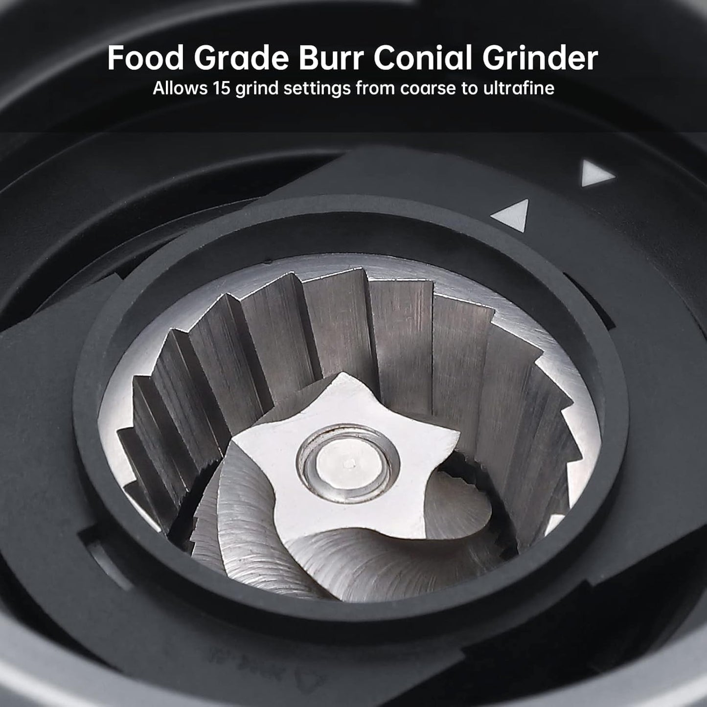 15 Bar Express Espresso Machine with Built-in Grinder,Stainless Steel Semi Automatic Espresso Maker,Dual PID Control, 80oz Water Tank,Heating, Milk Frother & Auto-Cleaning,for Lattes and Cappuccinos