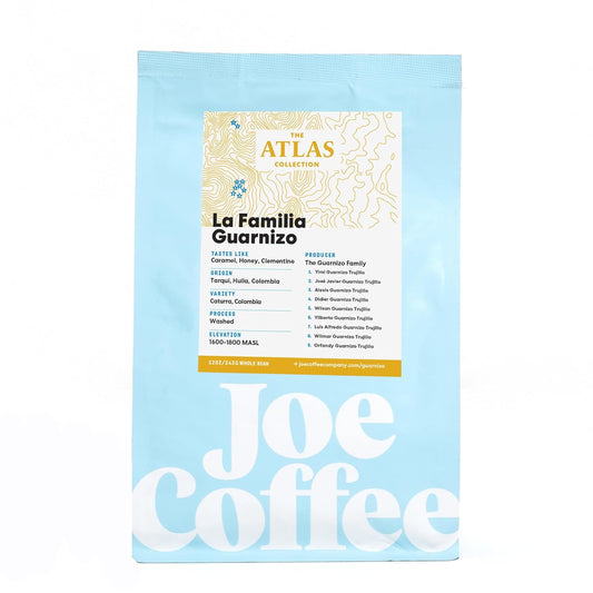 Joe Coffee Company - La Familia Guarnizo Whole Bean Specialty Coffee, 12 oz Bag | NYC Roaster, Rainforest Alliance Certified, Kosher, Climate-Friendly
