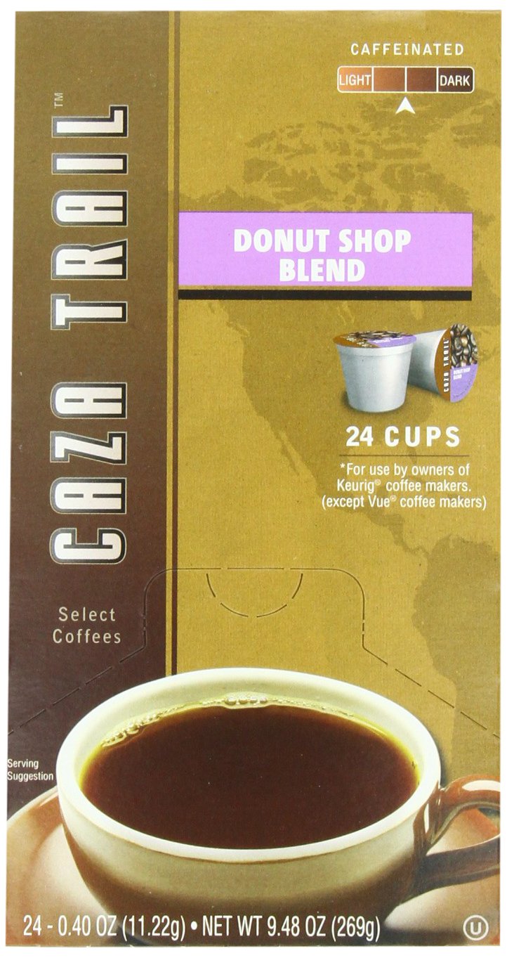 Caza Trail Coffee, Donut Shop Blend, 24 Single Serve Cups