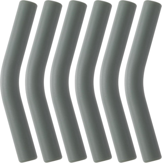 6 Pcs Army Green Silicone Straw Tips 8mm Outer Diameter Flexible Protective Eco-friendly Reusable Straw Covers for Metal Straws