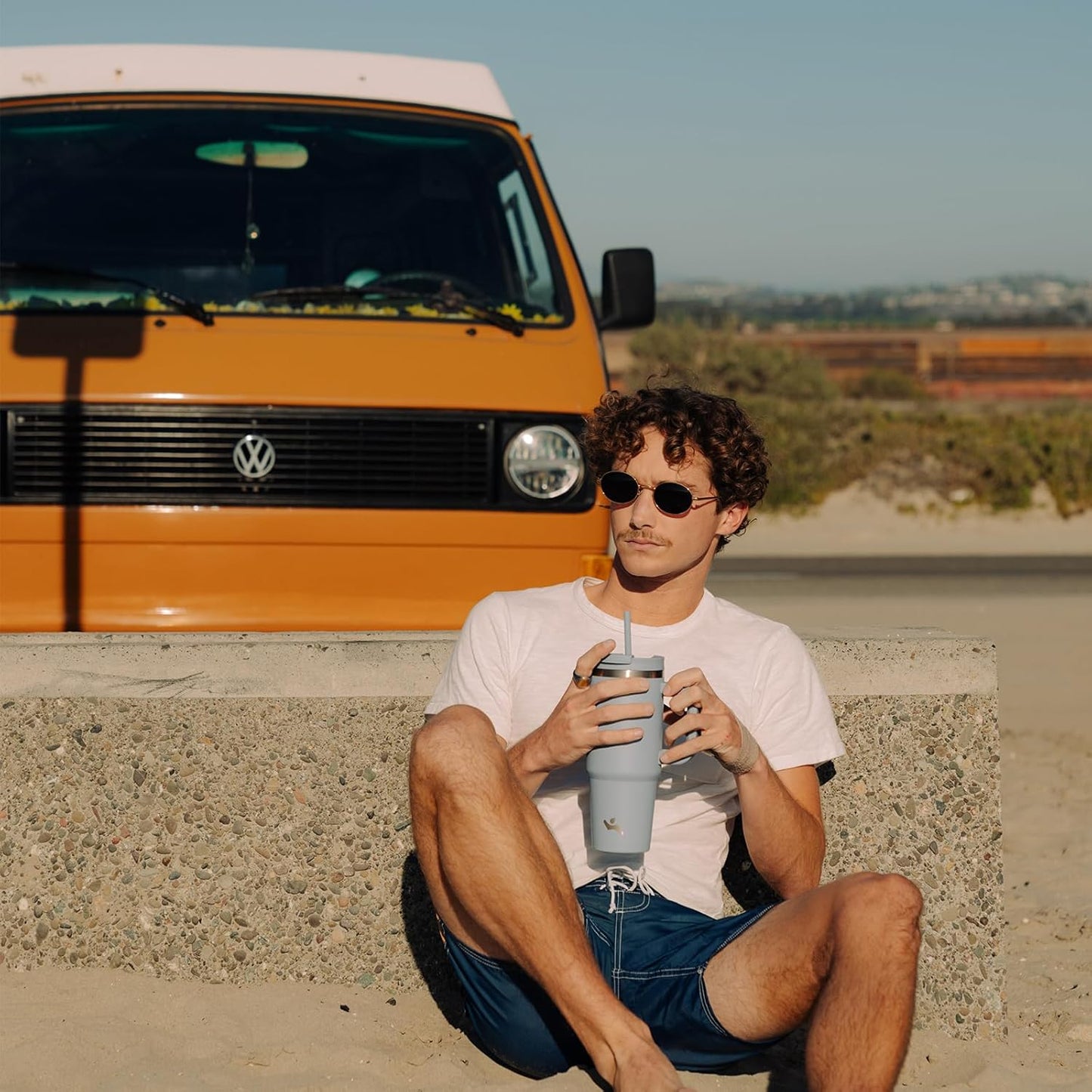 40 oz Tumbler with Handle and 2 Straws,2 in 1 Lid Insulated Water Bottle Stainless Steel Travel Coffee Mug,Mint