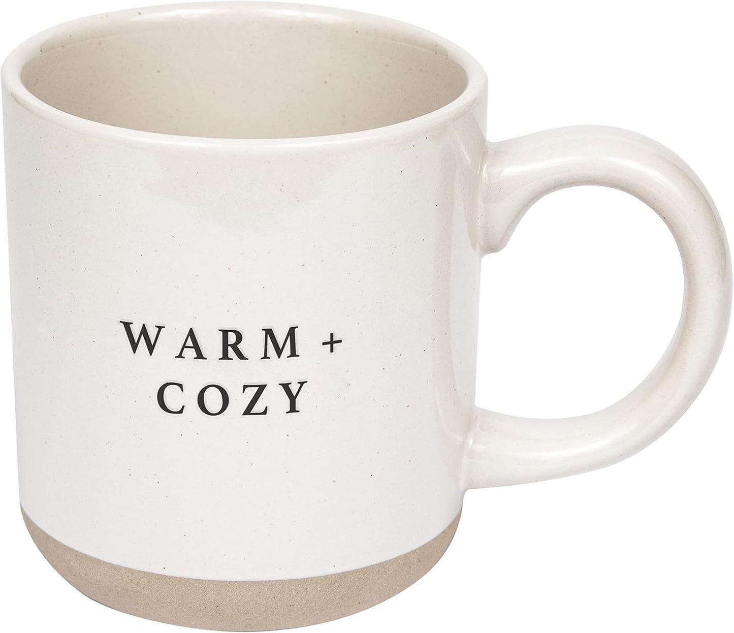 Sweet Water Decor Warm and Cozy Stoneware Coffee Mugs | Christmas Coffee Mugs | Microwave & Dishwasher Safe | 14oz Coffee Cup | Fall Gifts | Christmas Gifts for Her