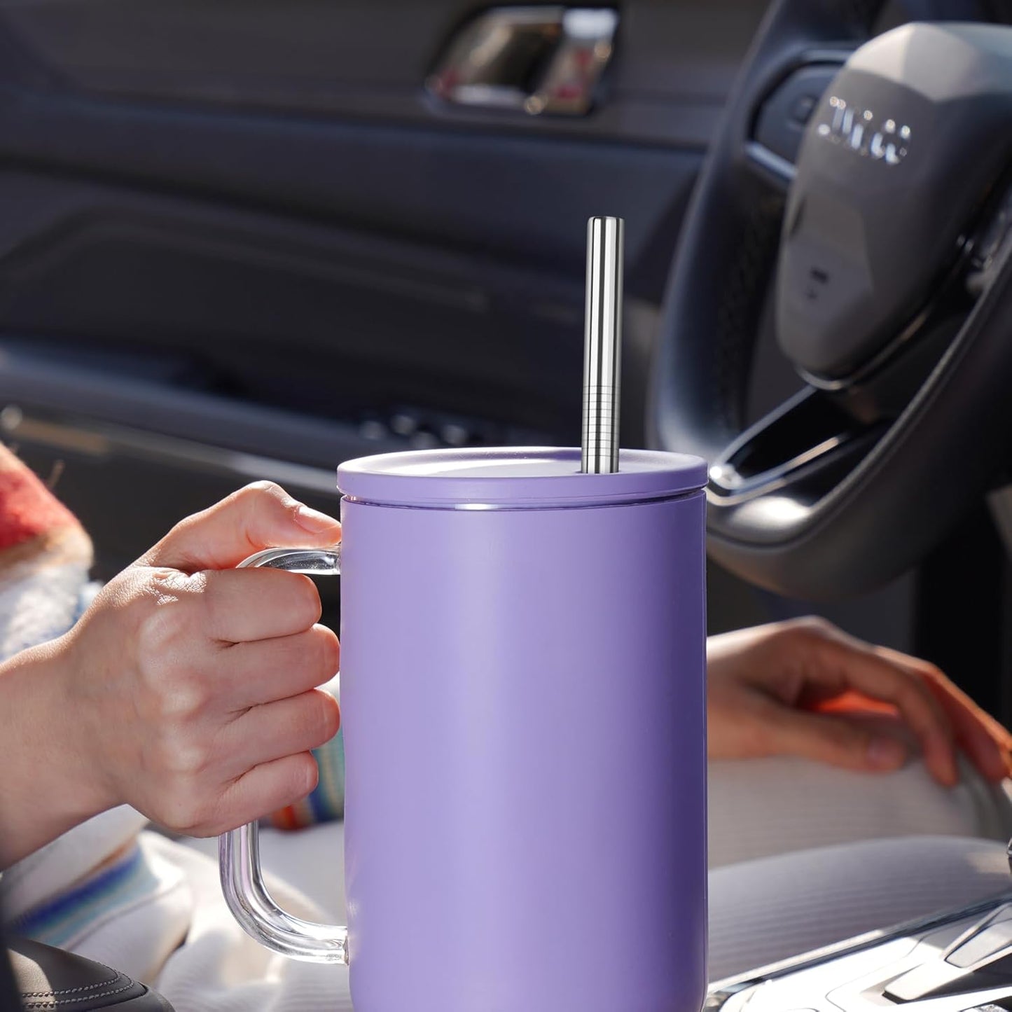 Tomorotec 8-Pack Stainless Steel Straws Fit for 40oz Stanley Tumblers, 12" Metal Straws for Stanley Cup with 1 Brush, Reusable Drinking Straws for Smoothies, Milkshakes, Dishwasher Safe & BPA-Free