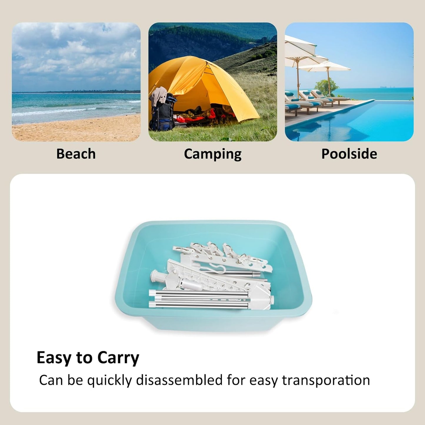 SUYU Clothes Drying Rack,Folding Clothes Drying Tree, 2 Layer with 24 Clips and 3 Rotatable Arms,66.9-Inch Indoor Clothes Rack,Stainless Steel,4 Legs,White and Silver SNJ102