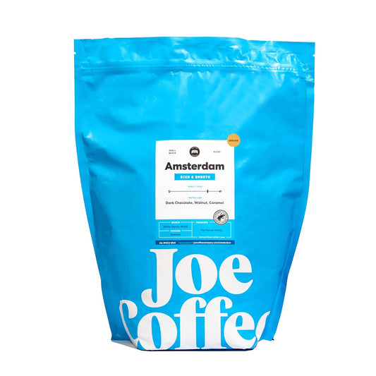 Joe Coffee Company, Amsterdam, Medium Roast, Ground Coffee, 2 lb Bag, Small-Batch Specialty NYC Roaster