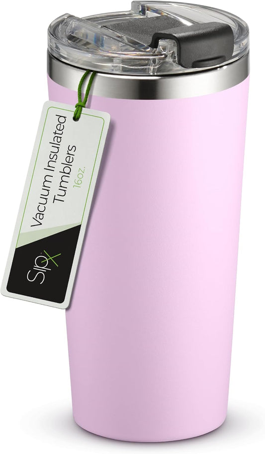 SIPX™ Triple-Insulated Tumblers - 16oz. Premium Modern Tumbler With Lid, insulated Cup Keeps Hot For 6 Hours, Stainless Steel Tumbler Made Of Sustainable Material, Coffee Travel Mug For Home & Office