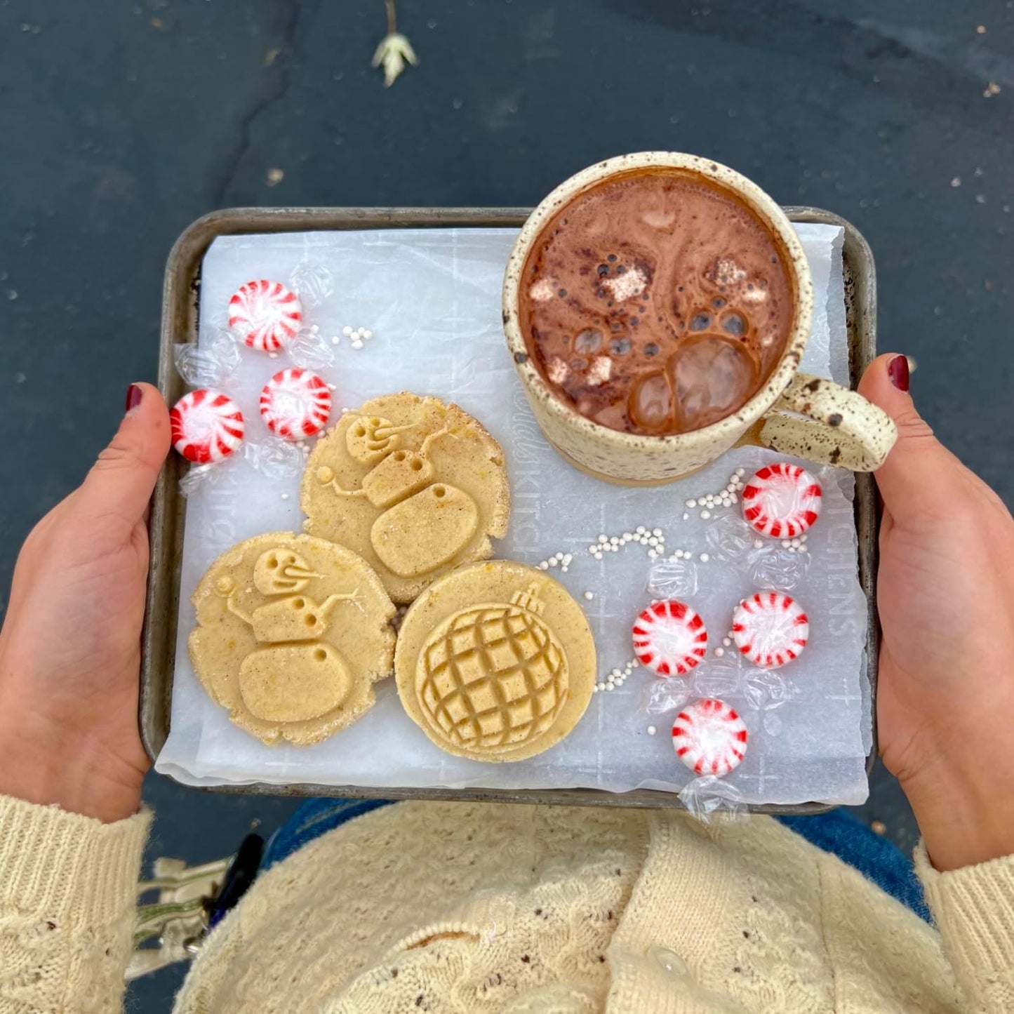 Wood Cookie Stamp, 2.5 Inch (Ornament CS-092)