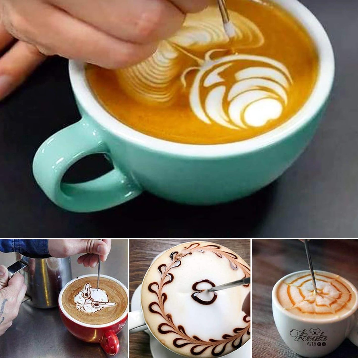 250ml Stainless Steel Milk Frothing Pitcher – Espresso Steaming Pitchers 8 Oz, Precision Pouring for Perfect Latte Art, Frother cup, Coffee Cappuccino Jug