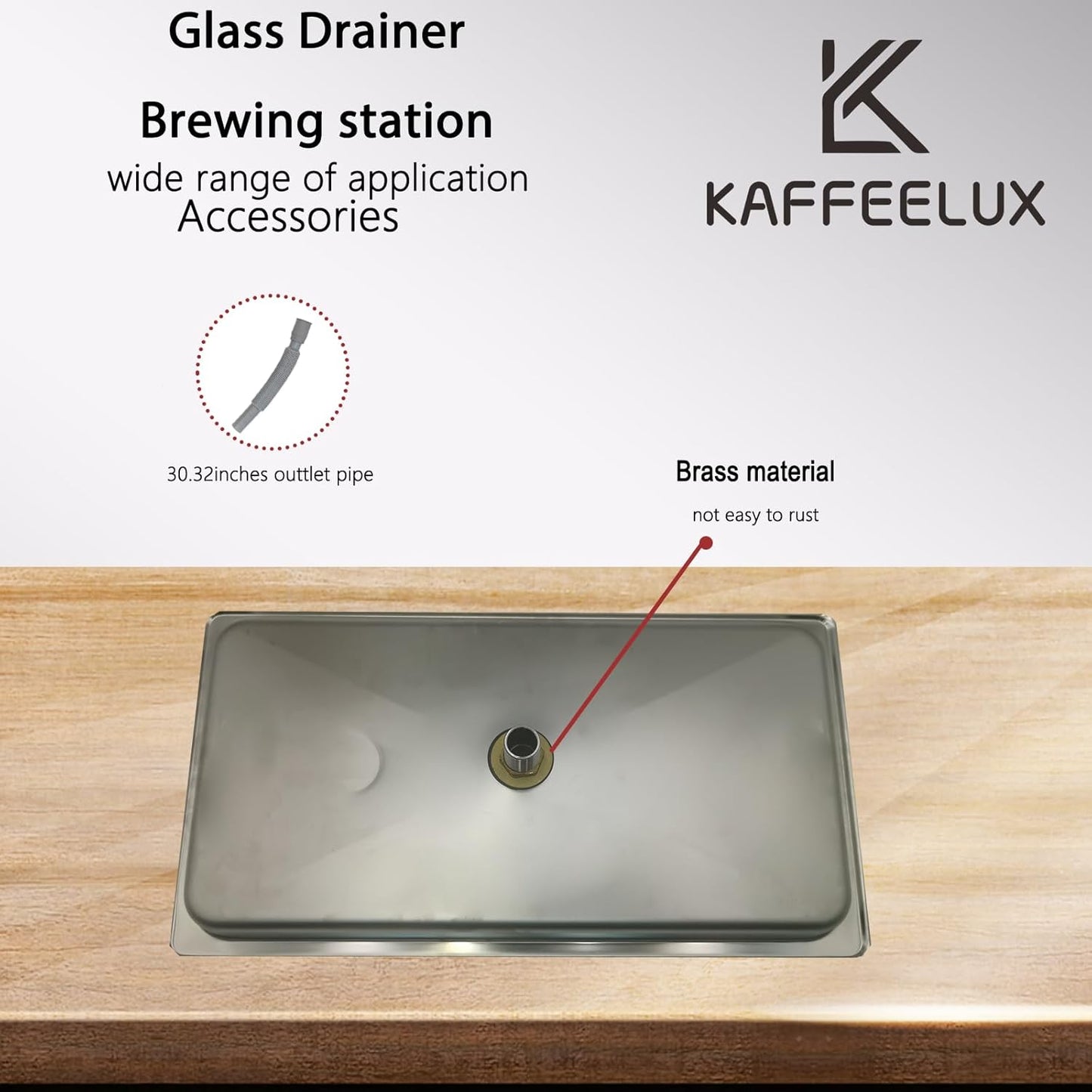 Stainless Steel Drip Tray - Perfect for Homes, Clubs, Bars, Cafes, Restaurants, Hotels, Or Commercial Use - Easy to Clean, No Drainage Required (9.1 * 16.7)