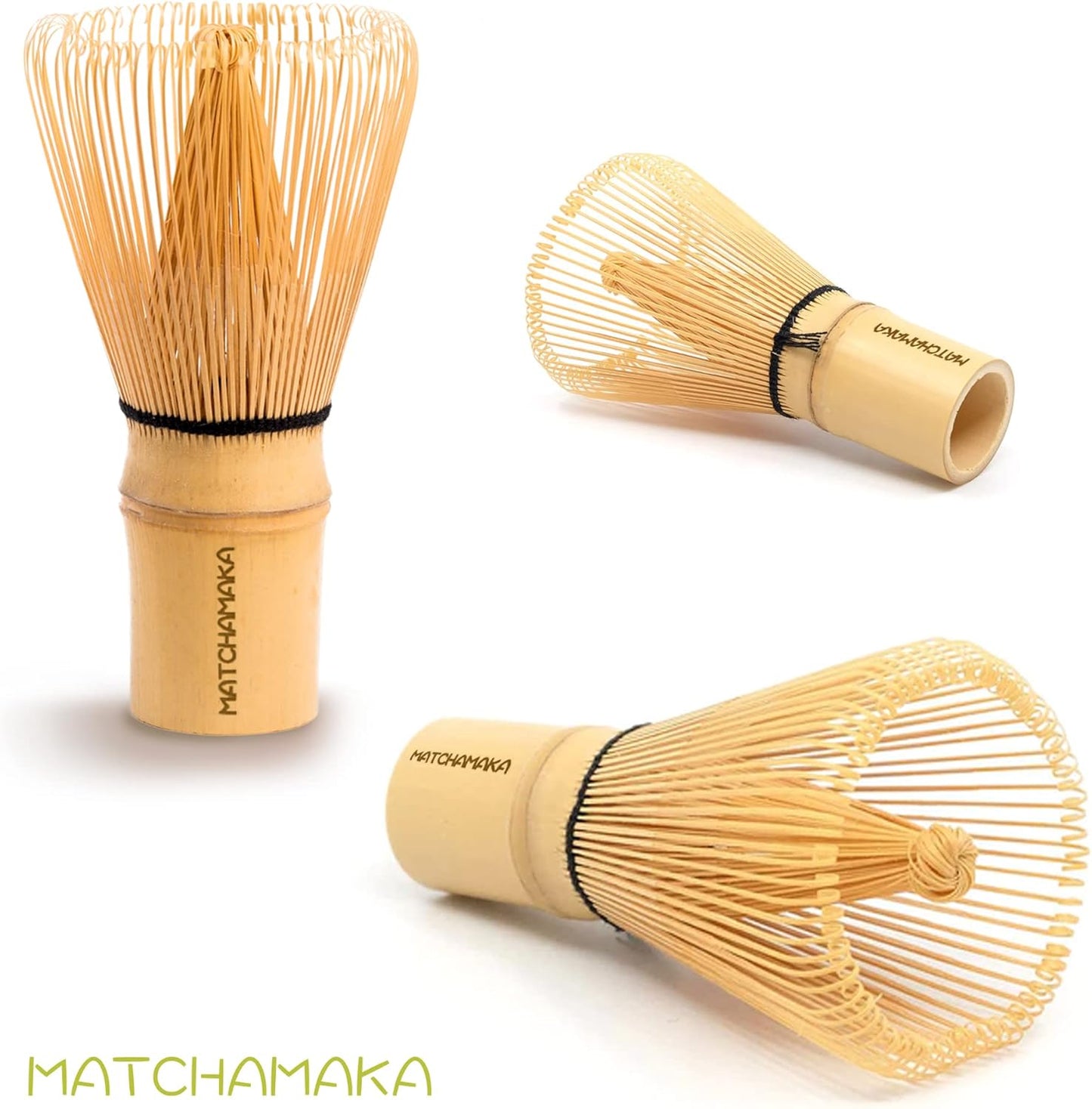 Whisk - Natural Bamboo - MATCHAMAKA 80 Prong Chasen - Traditional Japanese Bamboo Matcha Whisk - Matcha Ceremonial Powder whisk- The Perfect Matcha Green Tea Ceremony Whisk