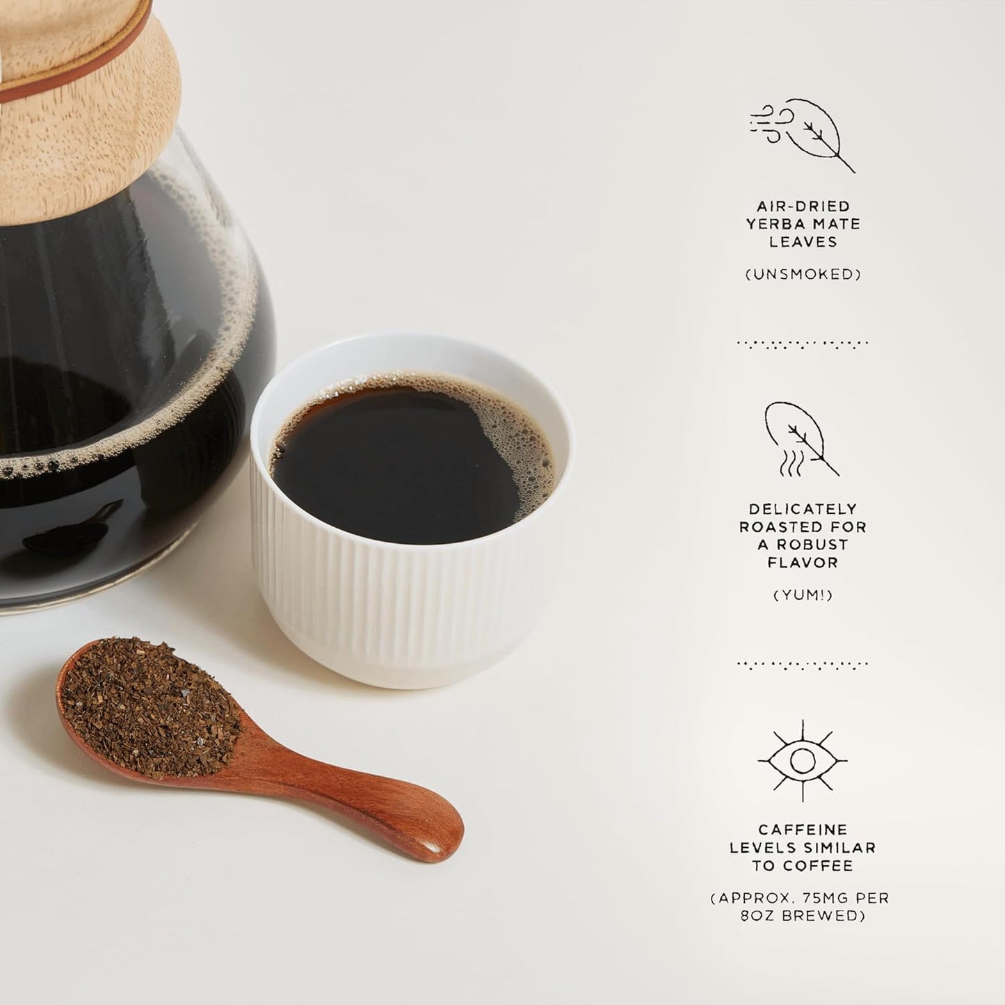 Katú Kojoi Premium Organic Yerba Mate Tea, Slow Roasted, Unsmoked, Air Dried, Loose-Leaf, Aged, Natural Energy, 17.6 oz (500g)