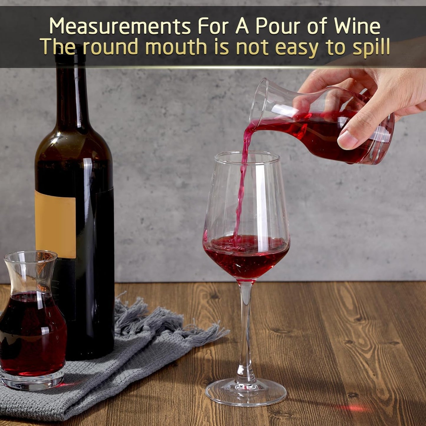 3 Pack Single Serving Wine Carafe Glass Small Mini Carafe Individual Wine Refill Decanter for Dinner Parties Tastings Bars Restaurants (6.5 oz)