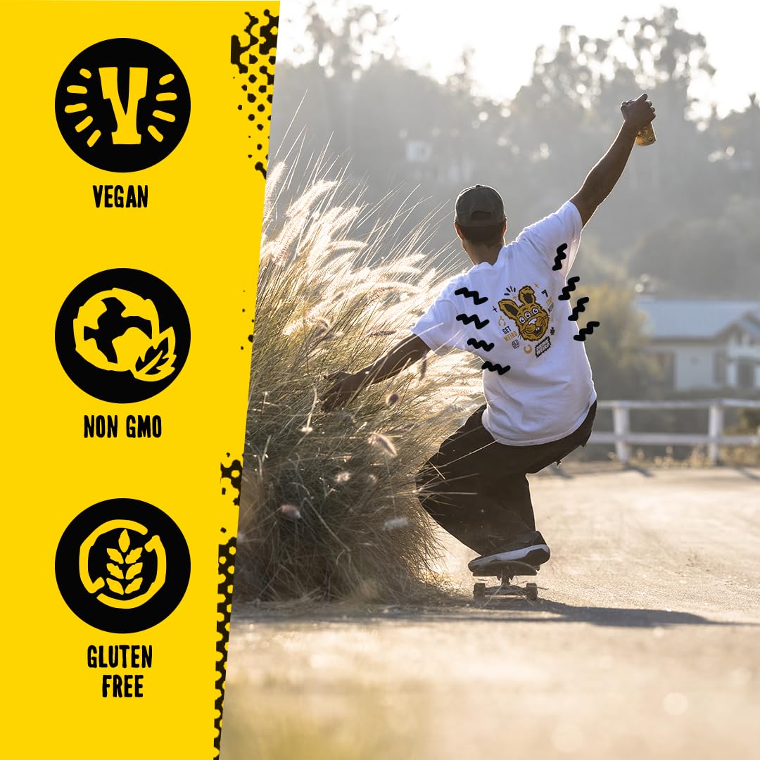 Drink Weird Organic White Peach Oolong Tea – 16oz Cans, 160mg Organic Caffeine, Pack of 12 – A Refreshing Energy Drink Alternative