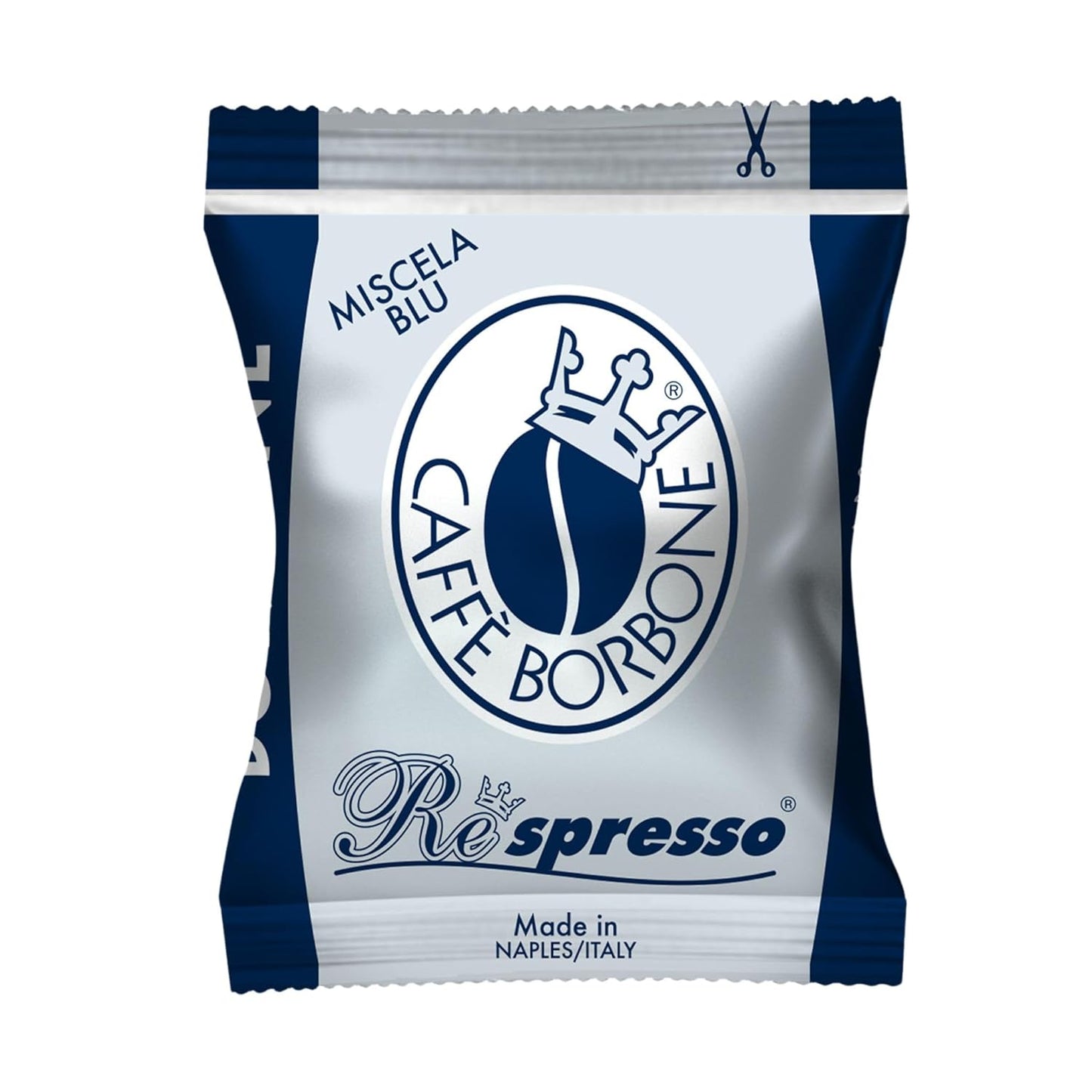 Caffè Borbone Nespresso Compatible Espresso Pods, Medium Roast Arabica and Robusta Blend, Intense Aroma and Full-Bodied Flavor, Blue Blend, 100 Pods