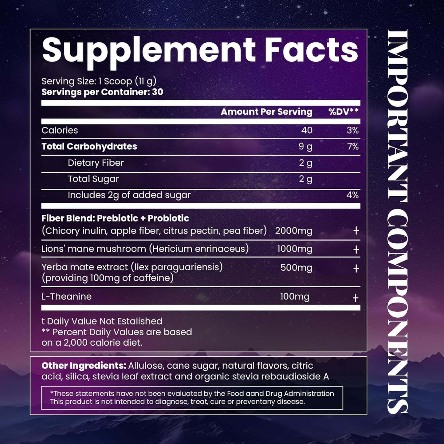 Yerba Mate Powder, 0.72 lb1 pack