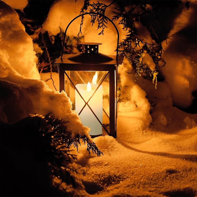 Aignis Indoor Flameless LED Candles Battery Operated with Remote Timer and Wax-Like Shell for Home/Wedding/Holiday Decor, Set of 3(D 2.95" x H 4"/5"/6")