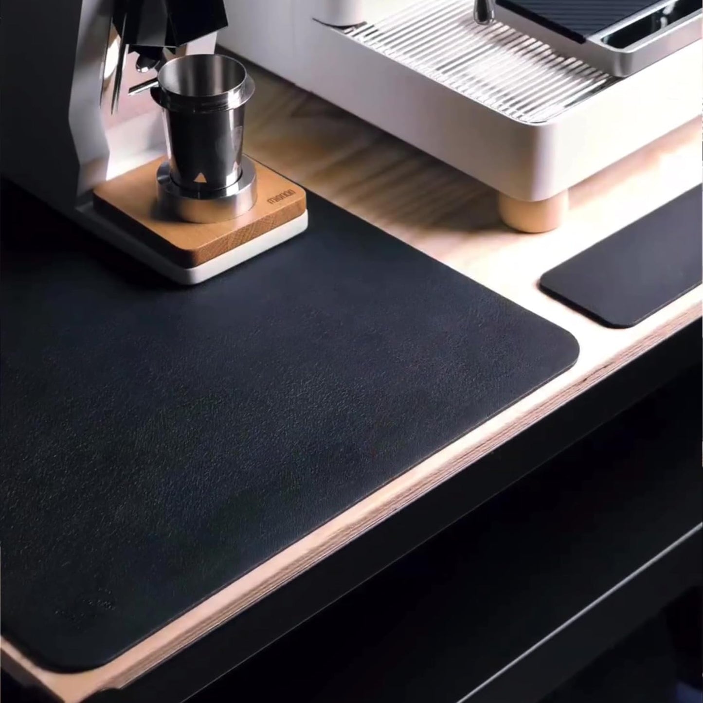 Ternal Coffee Bar & Dish Drying Mat | Rubber-Backed, Anti-Slip Absorbent Mat for Kitchen Counter | Fits Under Coffee Maker, Machine, or Dish Rack | Large Size 24"x16"