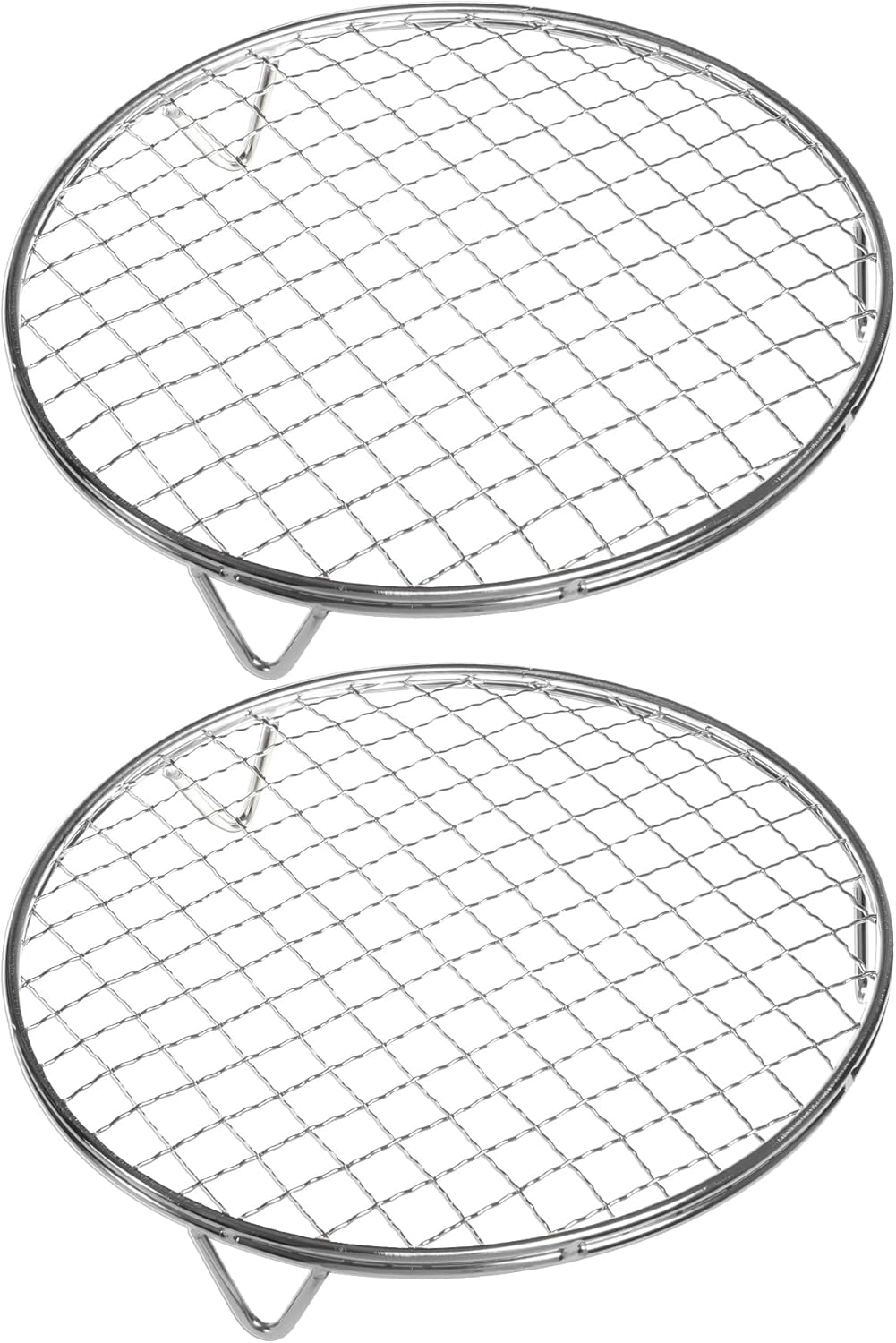 Cooling Rack - 10" & 8.3" 304 Stainless Steel Dish Rack for Cooking and Baking - Premium Steamer Rack, Canning Rack - Stackable Cake Cooling Rack - Set of 2