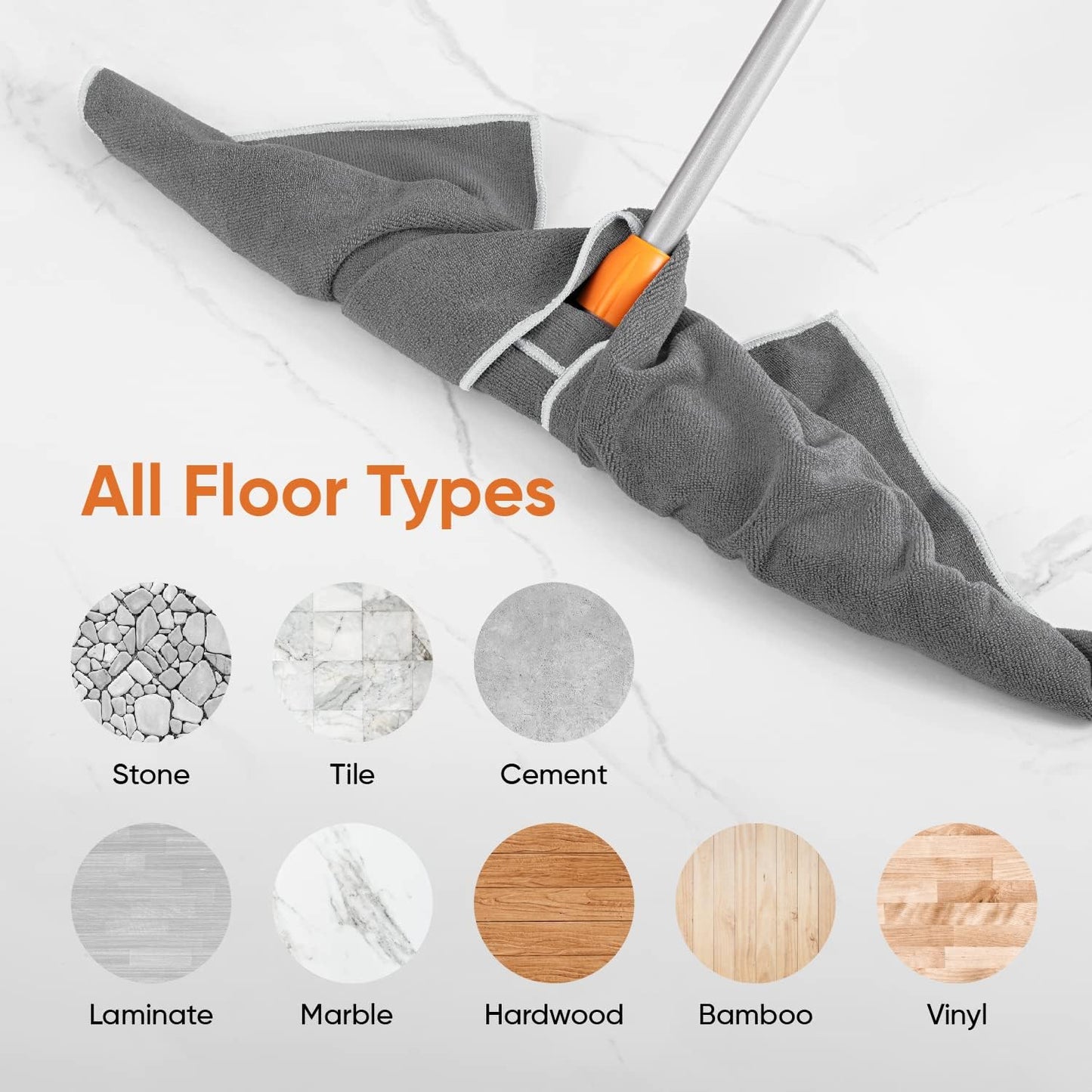 Superio Microfiber Cleaning Cloth 2-Pack, Extra Large 20 x 30 inches, Scratch Free, Quick Dry, Machine Washable, Multi-Purpose Towel for Floor, Car, Glass, Kitchen, Bathroom