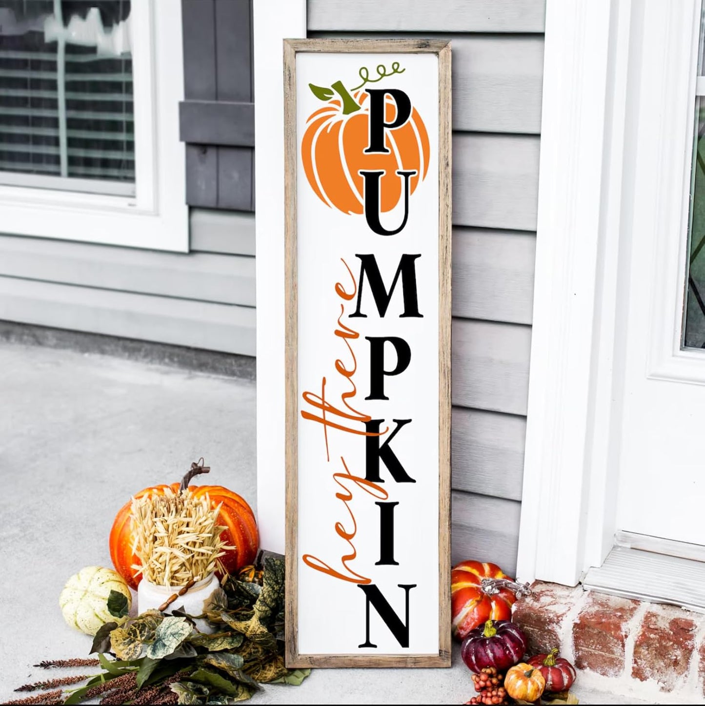 Fall Stencils for Painting on Wood Happy Fall Y’All Stencil Reusable Hey There Pumpkin Stencils for Porch Sign