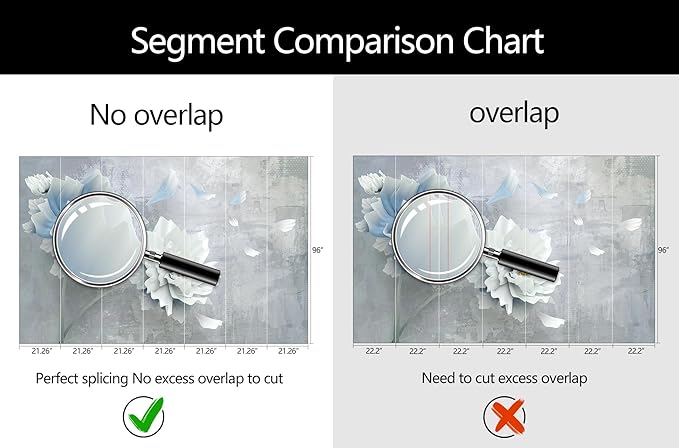 WFBHUA-Blue Floral Wallpaper Mural Modern Peony Flower Wallpaper Large 3D Art Living Room Bedroom Bathroom Wall Mural Decor (Not Peel and Stick)