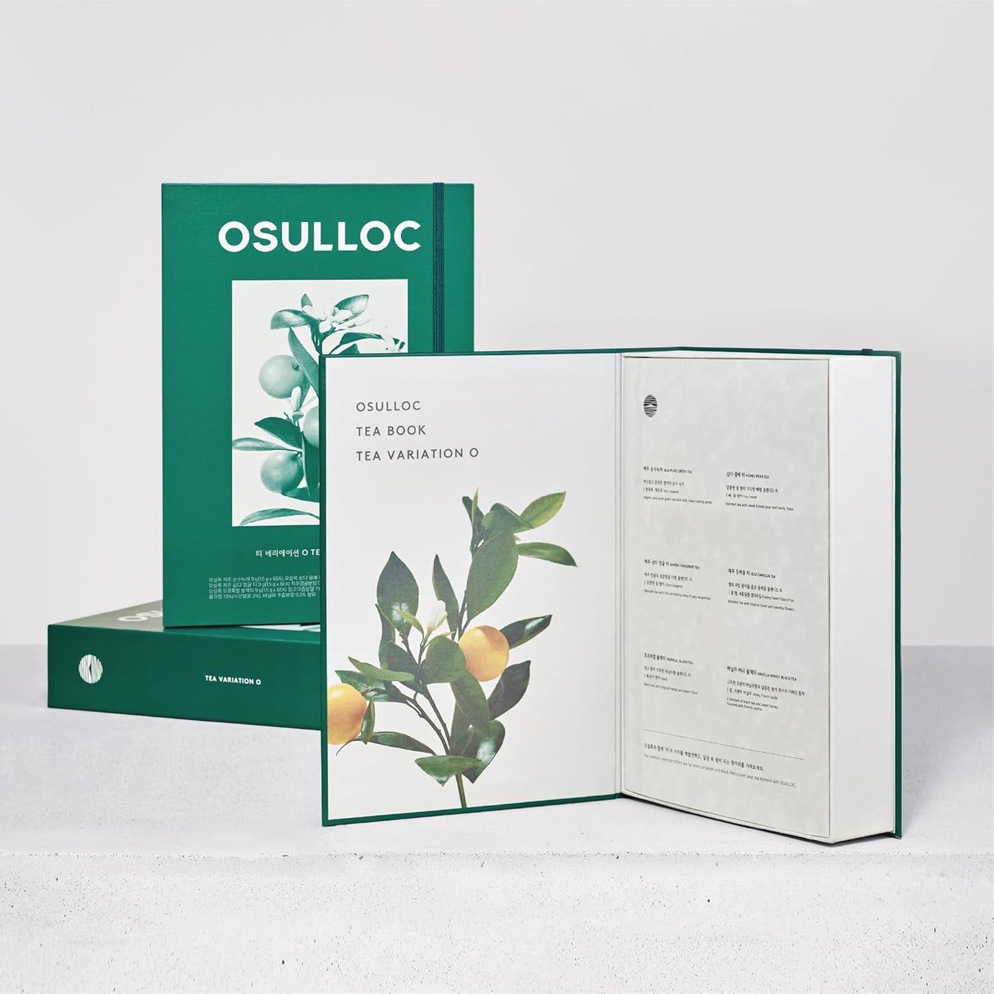 OSULLOC TEA VARIATION "O" (36 Count, 6 Types x 6 ea), Elegant & Sophisticated designed Tea Gift Set, Perfect Tea Set for your Daily Tea-Lifestyle, 6 Premium Organic Pure & Blended Tea from Jeju Island
